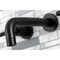 Kingston Brass KS8120CKL Two-Handle Wall Mount Bathroom Faucet, Matte Black KS8120CKL - alternate 6